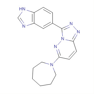 1,2,4-Triazolo[4,3-b]pyridazine,3-(1H-benzimidazol-5-yl)-6-(hexahydro-1H-azepin-1-yl)-