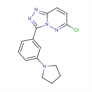 1,2,4-Triazolo[4,3-b]pyridazine, 6-chloro-3-[3-(1-pyrrolidinyl)phenyl]-