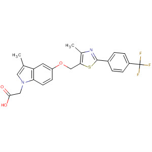 1H-Indole-1-acetic acid,3-methyl-5-[[4-methyl-2-[4-(trifluoromethyl)phenyl]-5-thiazolyl]methoxy]-