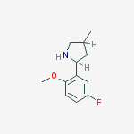 PYRROLIDINE,2-(5-FLUORO-2-METHOXYPHENYL)-4-METHYL-