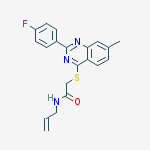 ACETAMIDE,2-[[2-(4-FLUOROPHENYL)-7-METHYL-4-QUINAZOLINYL]THIO]-N-2-ALLYL-