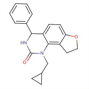 Furo[2,3-h]quinazolin-2(1H)-one,1-(cyclopropylmethyl)-3,4,8,9-tetrahydro-4-phenyl-