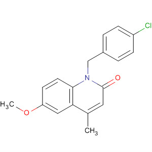 2(1H)-Quinolinone, 1-[(4-chlorophenyl)methyl]-6-methoxy-4-methyl-