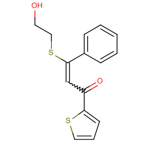 2-Propen-1-one, 3-[(2-hydroxyethyl)thio]-3-phenyl-1-(2-thienyl)-