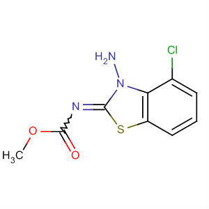 Carbamic acid, (3-amino-4-chloro-2(3H)-benzothiazolylidene)-, methylester