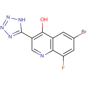4-Quinolinol, 6-bromo-8-fluoro-3-(1H-tetrazol-5-yl)-