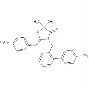 4-Thiazolidinone,5,5-dimethyl-2-[(4-methylphenyl)imino]-3-[(4-methylphenyl)phenylmethyl]-