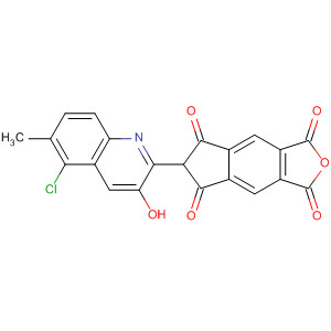 1H-Indeno[5,6-c]furan-1,3,5,7(6H)-tetrone,6-(5-chloro-3-hydroxy-6-methyl-2-quinolinyl)-
