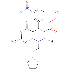 3,5-Pyridinedicarboxylic acid,1,4-dihydro-2,6-dimethyl-4-(3-nitrophenyl)-1-[2-(1-pyrrolidinyl)ethyl]-,diethyl ester