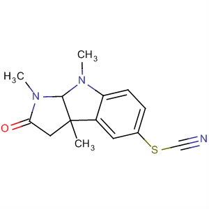 Thiocyanic acid,1,2,3,3a,8,8a-hexahydro-1,3a,8-trimethyl-2-oxopyrrolo[2,3-b]indol-5-ylester