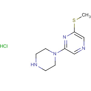 Pyrazine, 2-(methylthio)-6-(1-piperazinyl)-, monohydrochloride