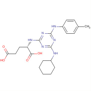 L-Glutamic acid,N-[4-(cyclohexylamino)-6-[(4-methylphenyl)amino]-1,3,5-triazin-2-yl]-