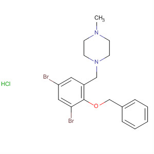 Piperazine, 1-[[3,5-dibromo-2-(phenylmethoxy)phenyl]methyl]-4-methyl-,monohydrochloride