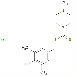 1-Piperazinecarbodithioic acid, 4-methyl-,(4-hydroxy-3,5-dimethylphenyl)methyl ester, monohydrochloride