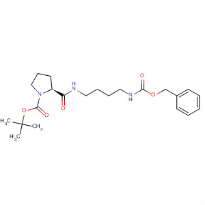 1-Pyrrolidinecarboxylic acid,2-[[[4-[[(phenylmethoxy)carbonyl]amino]butyl]amino]carbonyl]-,1,1-dimethylethyl ester, (S)-