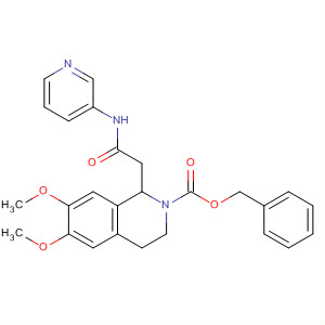 2(1H)-Isoquinolinecarboxylic acid,3,4-dihydro-6,7-dimethoxy-1-[2-oxo-2-(3-pyridinylamino)ethyl]-,phenylmethyl ester