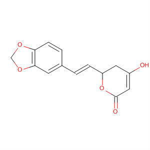2H-Pyran-2-one,6-[2-(1,3-benzodioxol-5-yl)ethenyl]-5,6-dihydro-4-hydroxy-, (E)-