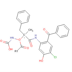 Carbamic acid,[2-[(2-benzoyl-4-chloro-5-hydroxyphenyl)amino]-1-methyl-2-oxoethyl]-,phenylmethyl ester, (S)-