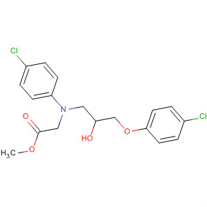Glycine, N-[3-(4-chlorophenoxy)-2-hydroxypropyl]-N-(4-chlorophenyl)-,methyl ester
