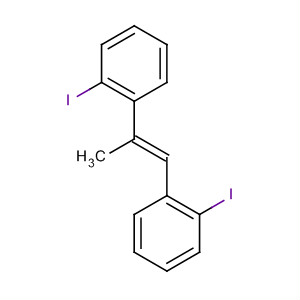 Benzene, 1,1'-(1-methyl-1,2-ethenediyl)bis[2-iodo-, (E)-