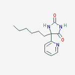 5-hexyl-5-(pyridin-2-yl)imidazolidine-2,4-dione