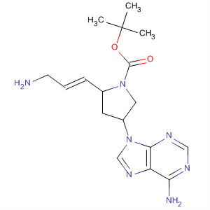 1-Pyrrolidinecarboxylic acid,2-[(1E)-3-amino-1-propenyl]-4-(6-amino-9H-purin-9-yl)-,1,1-dimethylethyl ester, (2S,4S)-