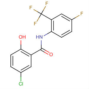 Benzamide, 5-chloro-N-[4-fluoro-2-(trifluoromethyl)phenyl]-2-hydroxy-
