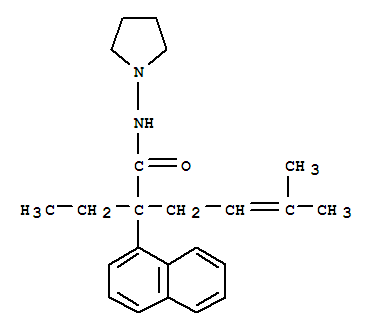 α-(3-Methyl-2-butenyl)-α-(1-naphtyl)-1-pyrrolidinebutanamide