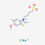 BENZOTHIAZOLIUM,6-METHOXY-2,5-DIMETHYL-3-(4-SULFOBUTYL)-,CHLORIDE,SODIUM SALT