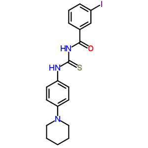 3-iodo-N-{[4-(piperidin-1-yl)phenyl]carbamothioyl}benzamide