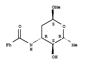 methyl 3-(benzoylamino)-2,3,6-trideoxyhexopyranoside