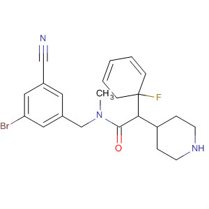 4-Piperidineacetamide,N-[(3-bromo-5-cyanophenyl)methyl]-4-(4-fluorophenyl)-N-methyl-