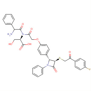 L-Serine,(2R)-N-[[4-[(2R,3R)-3-[[2-(4-fluorophenyl)-2-oxoethyl]thio]-4-oxo-1-phenyl-2-azetidinyl]phenoxy]acetyl]-2-phenylglycyl-