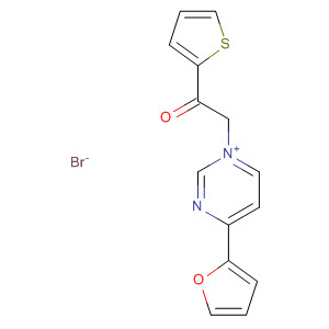 Pyrimidinium, 4-(2-furanyl)-1-[2-oxo-2-(2-thienyl)ethyl]-, bromide