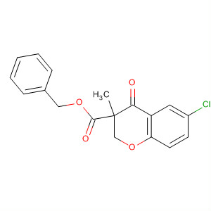 2H-1-Benzopyran-3-carboxylic acid,6-chloro-3,4-dihydro-3-methyl-4-oxo-, phenylmethyl ester