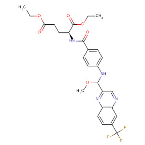 L-Glutamic acid,N-[4-[[methoxy[6-(trifluoromethyl)-2-quinoxalinyl]methyl]amino]benzoyl]-,diethyl ester