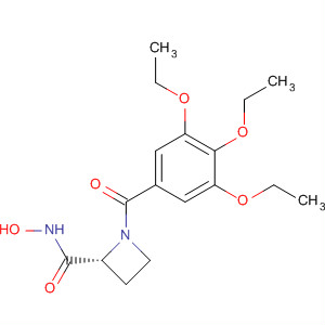 2-Azetidinecarboxamide, N-hydroxy-1-(3,4,5-triethoxybenzoyl)-, (2R)-