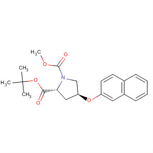 1,2-Pyrrolidinedicarboxylic acid, 4-(2-naphthalenyloxy)-,1-(1,1-dimethylethyl) 2-methyl ester, (2R,4S)-