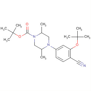 1-Piperazinecarboxylic acid,4-[4-cyano-3-(1,1-dimethylethoxy)phenyl]-2,5-dimethyl-,1,1-dimethylethyl ester, (2R,5S)-