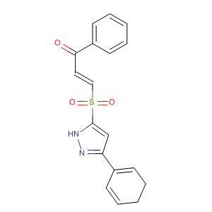 2-Propen-1-one,3-[(4,5-dihydro-3-phenyl-1H-pyrazol-5-yl)sulfonyl]-1-phenyl-, (2E)-