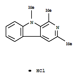 9H-Pyrido[3,4-b]indole,1,3,9-trimethyl-, hydrochloride (1:1)