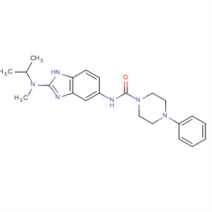 1-Piperazinecarboxamide,N-[2-[methyl(1-methylethyl)amino]-1H-benzimidazol-5-yl]-4-phenyl-