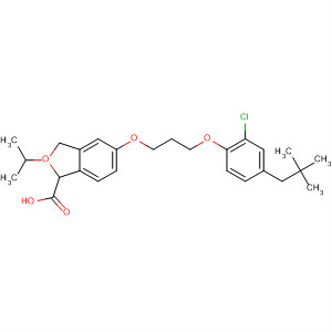 2-Benzofurancarboxylic acid,5-[3-[2-chloro-4-(2,2-dimethylpropyl)phenoxy]propoxy]-2,3-dihydro-2-(1-methylethyl)-, (2R)-