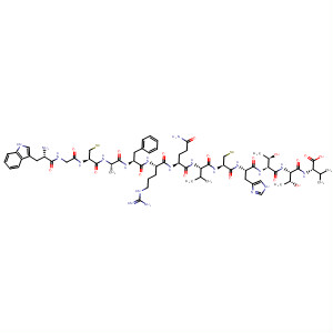 L-Valine,L-tryptophylglycyl-L-cysteinyl-L-alanyl-L-phenylalanyl-L-arginyl-L-glutaminyl-L-valyl-L-cysteinyl-L-histidyl-L-threonyl-L-threonyl-