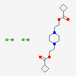 piperazine-1,4-diyldiethane-2,1-diyl dicyclobutanecarboxylate dihydrochloride