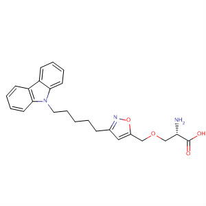 L-Serine, O-[[3-[5-(9H-carbazol-9-yl)pentyl]-5-isoxazolyl]methyl]-