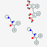 4,4'-methanediylbis(3-hydroxynaphthalene-2-carboxylic acid) - 2,2-diphenyl-N-(2-pyrrolidin-1-ylethyl)acetamide (1:2)