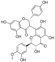 (2R,3R)-8-[(2S,3R)-5,7-dihydroxy-2-(4-hydroxyphenyl)-4-oxo-chroman-3-yl]-3,5,7-trihydroxy-2-(3-hydroxy-4-methoxy-phenyl)chroman-4-one