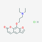 9-[3-(diethylamino)propoxy]furo[3,2-g]chromen-7-one;hydrochloride