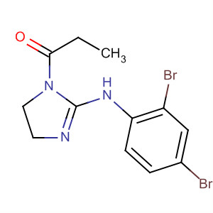 1H-Imidazol-2-amine,N-(2,4-dibromophenyl)-4,5-dihydro-1-(1-oxopropyl)-